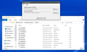 Screenshot of Flashback Data $I File Parser